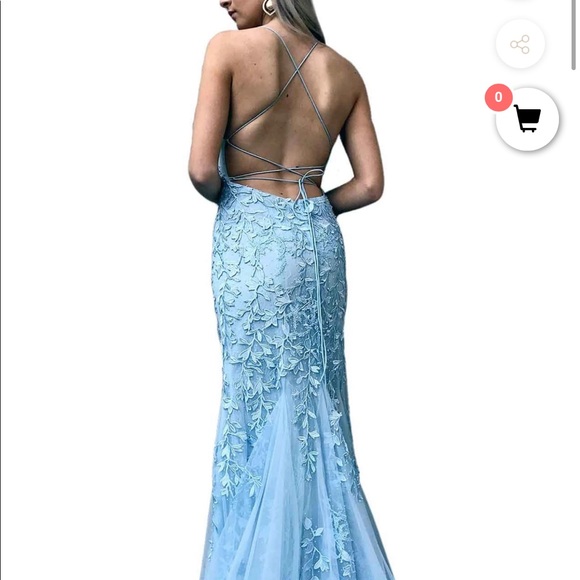 Blue NYD Prom Dress - Picture 3 of 4